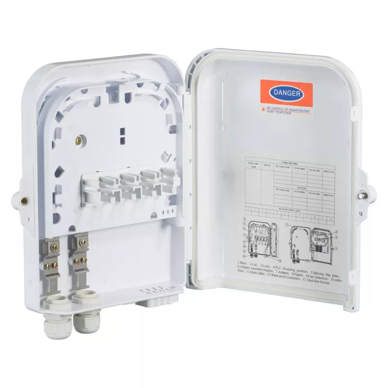 FTTH IP65 Anschlussbox für 16 Fasern, 8 Koppler und Faserüberlänge Hersteller: EFB-Elektronik (FTTH-BOX-OUT-2)
