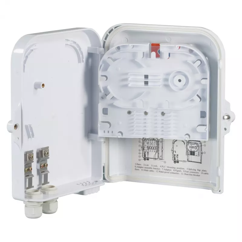FTTH IP65 Anschlussbox für 16 Fasern, 8 Koppler und Faserüberlänge Hersteller: EFB-Elektronik (FTTH-BOX-OUT-2)