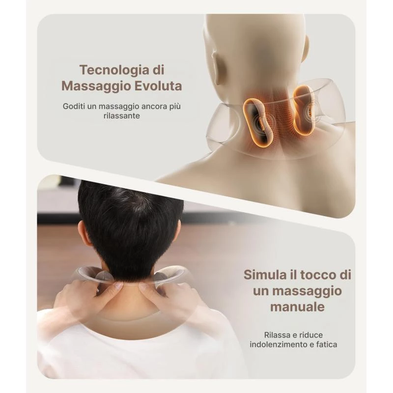 RENPHO R-L001 grau tragbarer elektrischer Nackenmassager