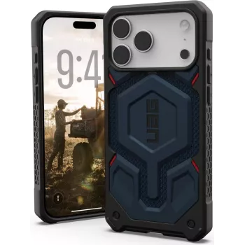 UAG Urban Armor Gear Monarch Pro MagSafe Hülle | Apple iPhone 17 Pro Max | Kevlar mallard (Blau) | 114514113955 (114514113955)