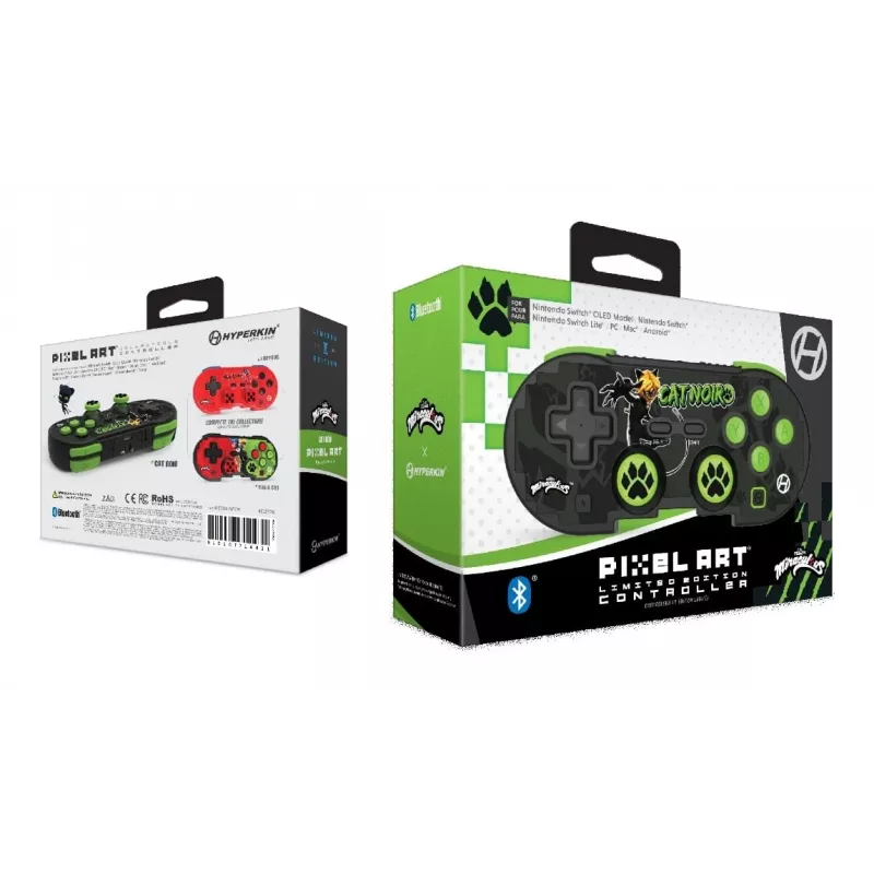 Hyperkin M01328-MTCN, Gamepad, Android, MAC, Nintendo Switch, Nintendo Switch OLED, PC, iOS, Select-Taste, Start-Taste, Kabellos, Bluetooth, 9 m