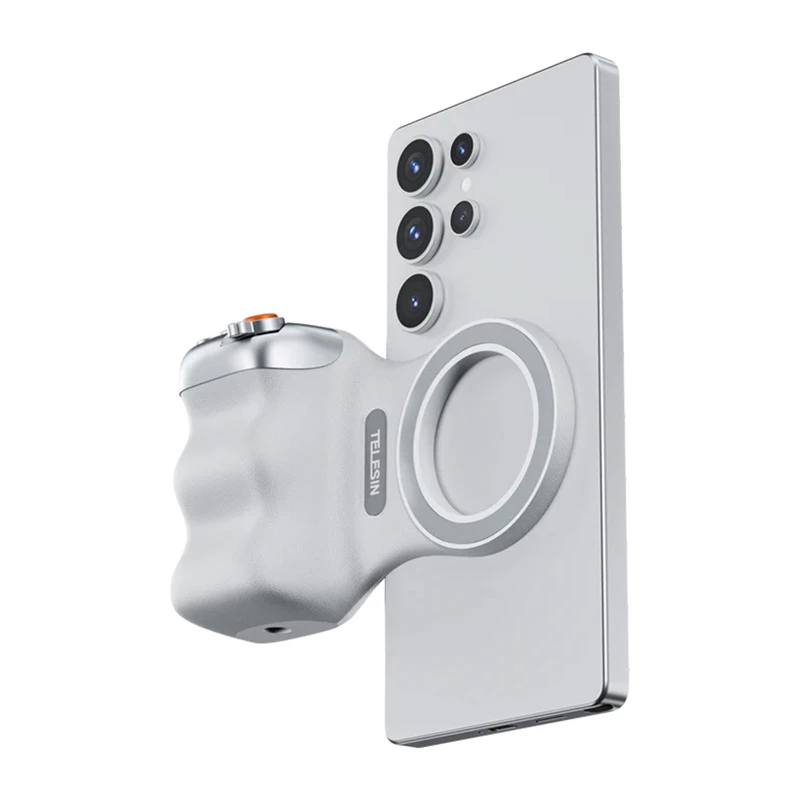 TELESIN Magnetischer MagSafe-Griffhalter mit Bluetooth-Fernauslöser für iPhone / P5-mp-001wh