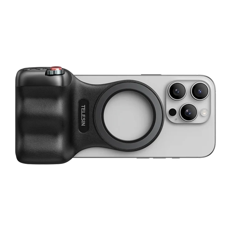 TELESIN Magnetic MagSafe Grip Holder mit Bluetooth-Fernbedienung für iPhone / P5-mp-001bk