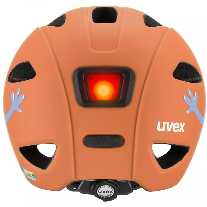 Kinder-Fahrradhelm UVEX Oyo Style – Größe 50–54 cm, Farbe Monster Papaya (matt)