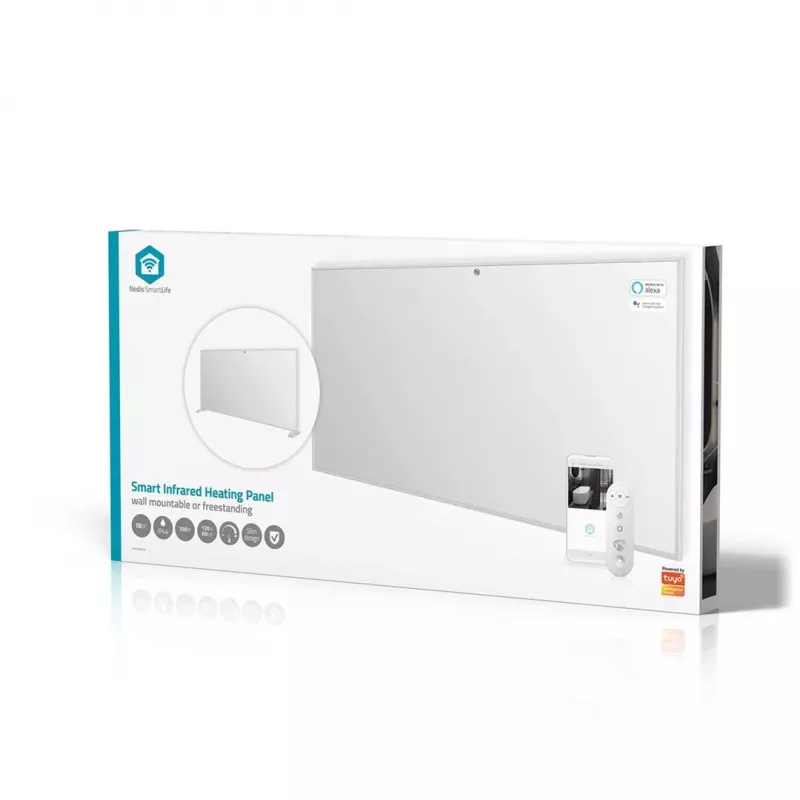 Nedis SmartLife HTIP700WTW Infrarot-Heizpaneel, 700 W, weiß