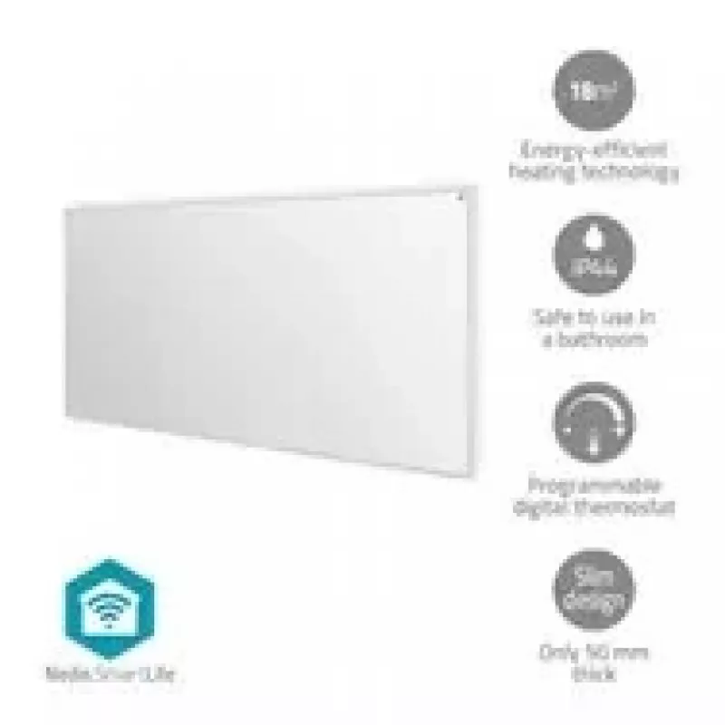 Nedis SmartLife HTIP700WTW Infrarot-Heizpaneel, 700 W, weiß