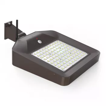 Glovii Autarke solarbetriebene LED-Straßenleuchte mit App-Steuerung, PIR-Sensor und hohem Lichtstrom