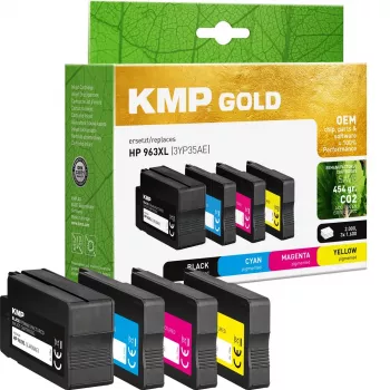 KMP GOLD Cartridge HP 963XL (3YP35AE) Multipack C/M/Y/B wiederaufbereitet