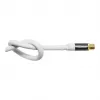 Antennenkabel SmartFLEX, IEC/Koax-Stecker auf Buchse, vergoldet, vierfach geschirmt, Schirmungsmaß 120 dB, Weiß, 1,5 m, Good Connections® (GC-M2042)
