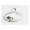 Antennenkabel SmartFLEX, IEC/Koax-Stecker auf Buchse, vergoldet, vierfach geschirmt, Schirmungsmaß 120 dB, Weiß, 1,5 m, Good Connections® (GC-M2042)
