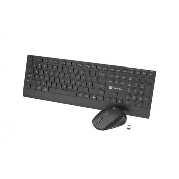 Set 2W1 Natec Stingray 2 Tastatur+Maus US Wireless Neigungsrad