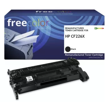 freecolor Toner HP 26X CF226X HC schwarz wiederaufbereitet – wiederaufbereitet – kompatibel