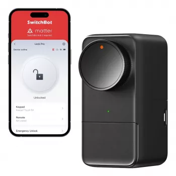 SwitchBot Smart Lock Pro elektronisches Türschloss schwarz