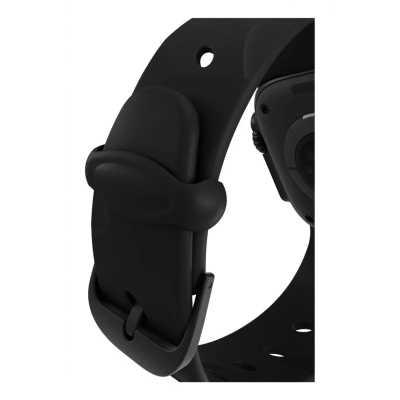 Decoded Silicone Ares Splice Band - Silikon-Armband für Apple Watch 44/46/49 mm (schwarz)