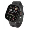 Decoded Silicone Ares O Band - Silikonarmband für Apple Watch 44/46/49 mm (schwarz)