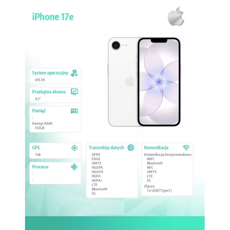 iPhone 17e 512GB Weiß