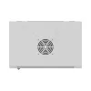 Rack-Schrank wandmontiert 19 Zoll 12HE 540x350 grau Glastür (flach Pack)
