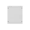 Rack-Schrank wandmontiert 19 Zoll 12HE 540x350 grau Glastür (flach Pack)