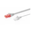CAT 6 U-UTP schlank Patchkabel, 0,3 m, Grau