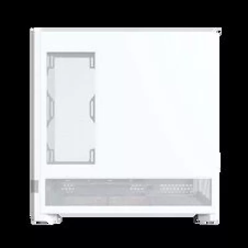 Montech Sky 3 PC-Gehäuse, Midi-Tower, ATX, ARGB, gehärtetes Glas – Weiß