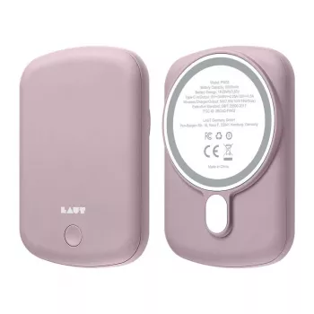 LAUT POWER CHARGE HANDY Pink Powerbank komp. mit MagSafe