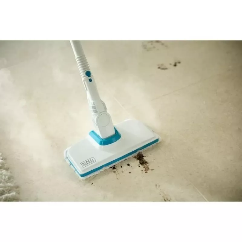 Black & Decker BHSMP2314-QS Dampfreiniger Zylinder-Dampfreiniger 1,2 L 2300 W Blau, Weiß