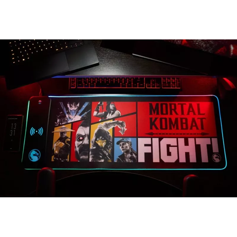 Numskull Mauspad Mortal Kombat + kabelloses Laden 30x80cm