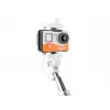 Selfie-Stick Monopod kabelgebunden weiß