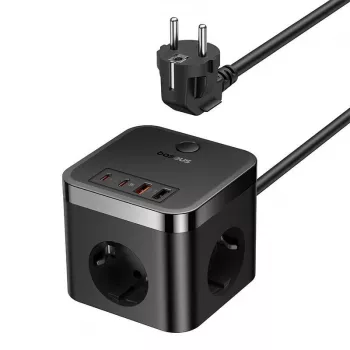 Baseus PowerCombo Universal Mehrfachsteckdose Inneneinsatz Schwarz
