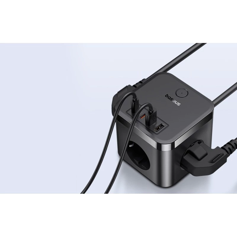 Baseus PowerCombo Universal Mehrfachsteckdose Inneneinsatz Schwarz