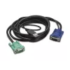 APC Tastatur-/Video-/Maus-(KVM)-Kabel – USB, HD-15 (VGA)