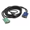 APC Tastatur-/Video-/Maus-(KVM)-Kabel – USB, HD-15 (VGA)