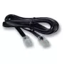 EFB Modular Kabel schwarz, 2 x RJ10 (4/4) Stecker, 1:1, 15,0 m