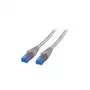 EFB RJ45 Patchkabel Cat.6A U/UTP LSZH Premium 500MHz Grau 15m