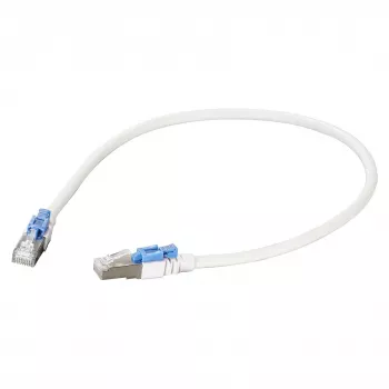 EFB RJ45 Patchkabel Cat.6A S/FTP LSZH BC AWG26 abschließbar weiß 0,5m