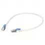 EFB RJ45 Patchkabel Cat.6A S/FTP LSZH BC AWG26 abschließbar weiß 0,5m