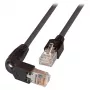 EFB RJ45 Patchkabel Cat.5e S/UTP PVC TM11 1x90 schwarz 0,25m