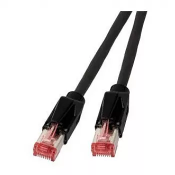 EFB RJ45 Patchkabel Cat.6A S/FTP LSZH Draka UC900 TM21 schwarz 0,25m