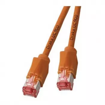 EFB RJ45 Patchkabel Cat.6A S/FTP LSZH Draka UC900 TM21 orange 0,25 m