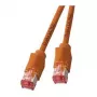 EFB RJ45 Patchkabel Cat.6A S/FTP LSZH Draka UC900 TM21 orange 0,25 m