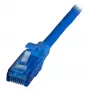 EFB RJ45 Patchkabel Cat.6A U/UTP LSZH Premium 500MHz Blau 0,15m