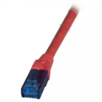 EFB RJ45 Patchkabel Cat.6A U/UTP LSZH Premium 500MHz Rot 0,15m