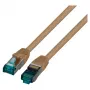 EFB RJ45 Patchkabel Cat.6A S/FTP LSZH braun 0,15m