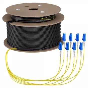 EFB-Trunkkabel U-DQ(ZN)BH OS2 8E (1x8) LC-LC 90m Dca LSZH G657A1