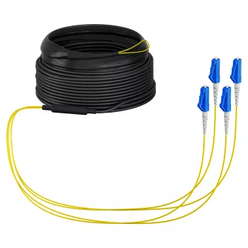 EFB Trunk Kabel U-DQ(ZN)BH OS2 4E (1x4) LC-LC 10m Dca LSZH G657A1