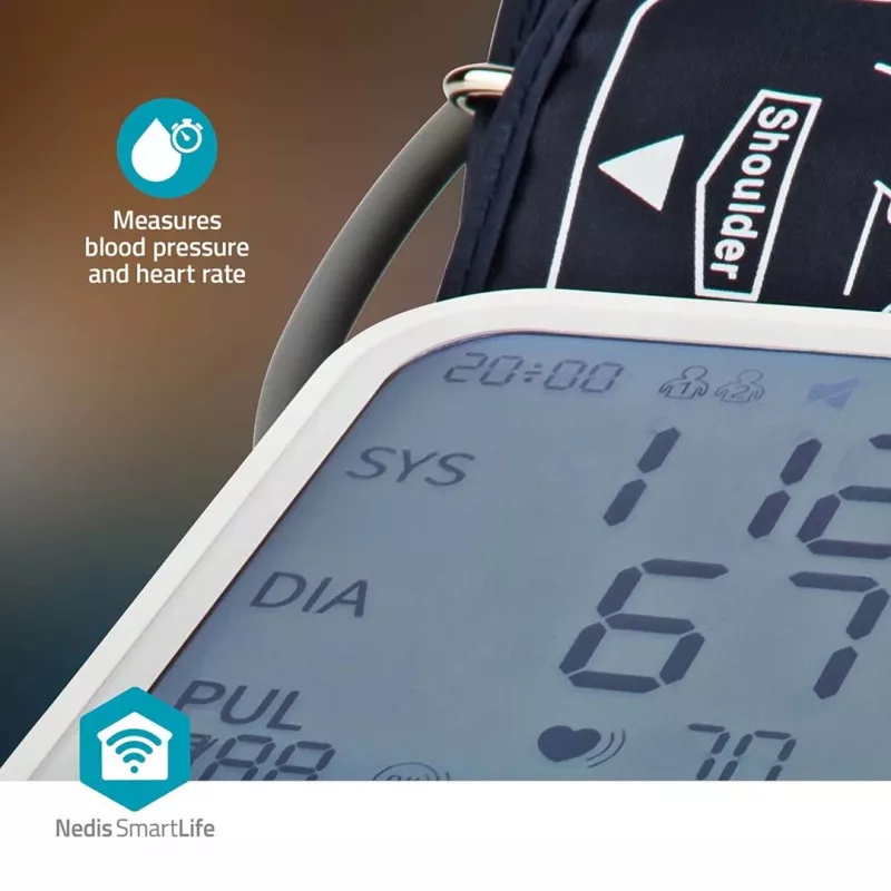 Blutdruckmessgerät Nedis SmartLife BTHBP10WT LCD 22-42 cm