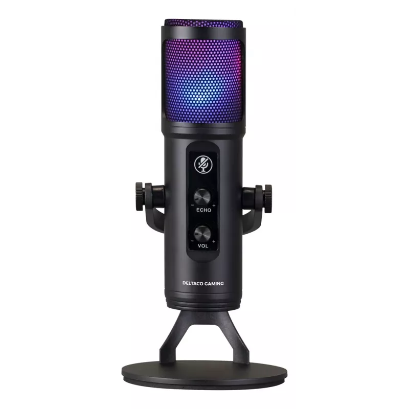 Deltaco Gaming RGB Streaming-Mikrofon schwarz