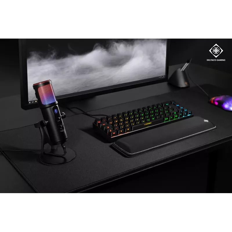 Deltaco Gaming RGB Streaming-Mikrofon schwarz