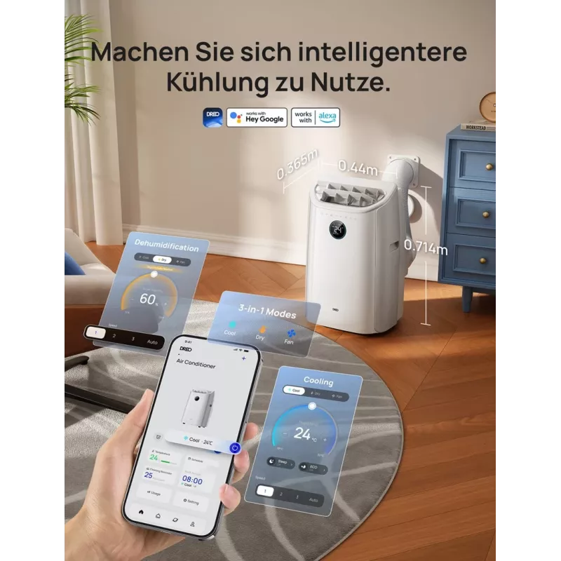 Dreo - Tragbare Klimaanlage, AC515 - Smart (Frachtzustellung)