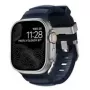 NOMAD Rocky Point Band - Armband für Apple Watch 46mm/49mm mit FKM und Titan (Atlantic, natürliche Hardware)